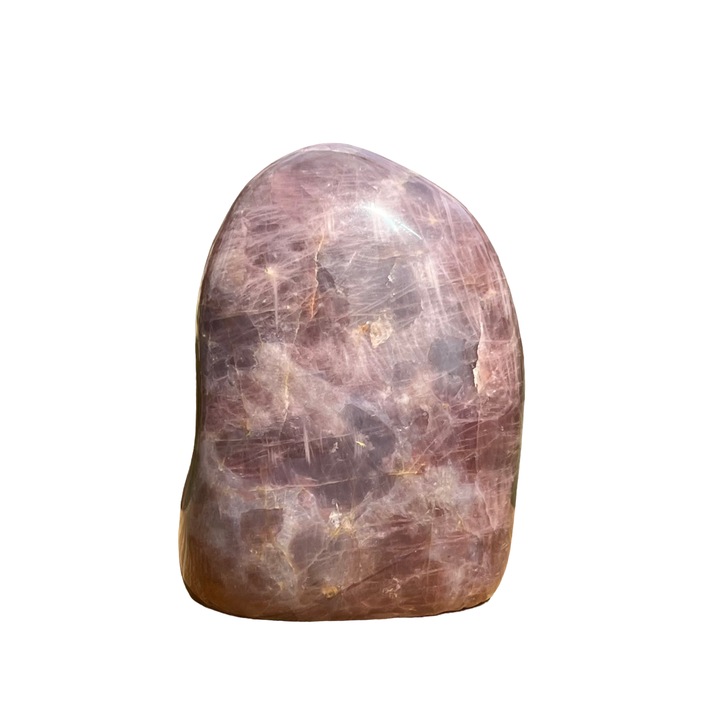 Forma libera decorativa din Cuart roz violet, Druzy, piatra semipretioasa autentica