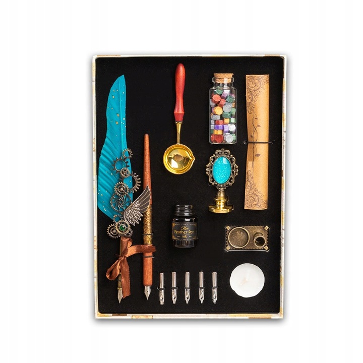 Комплект за калиграфия, 15 части, многоцветен