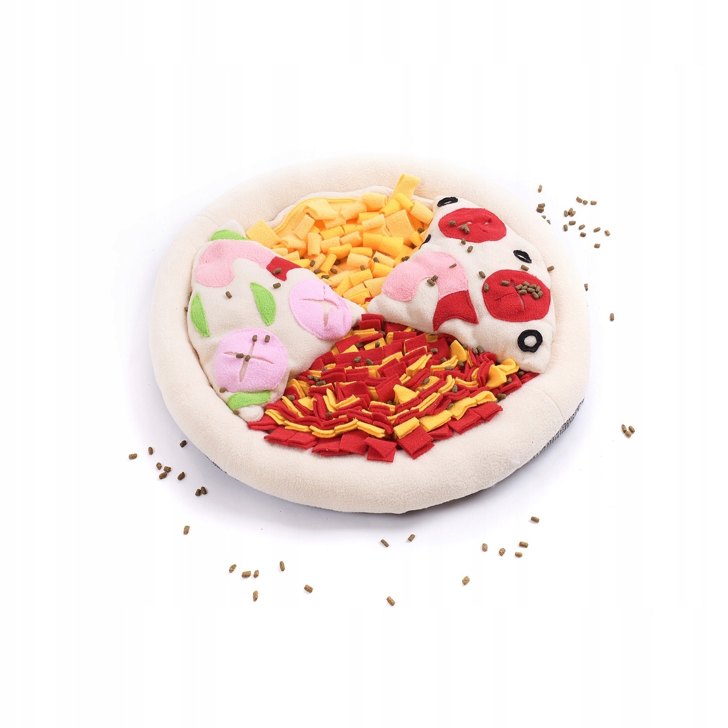 Pizza jucarie pentru caini, Toy, Plus, Multicolor, XL - eMAG.ro