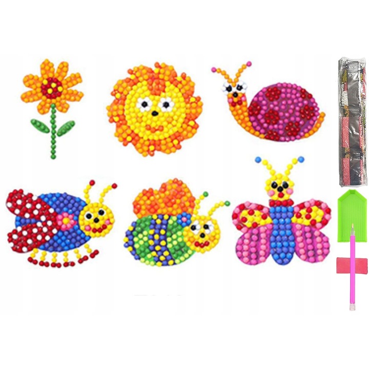 Mozaic de broderie cu diamante 5D, Autocolante