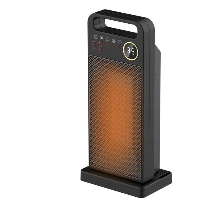 Incalzitor, 2000 W, Ceramica, Negru