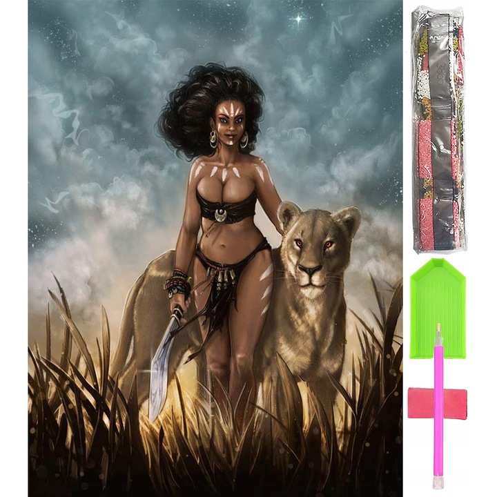 Set de broderie cu diamante, 5D, MOZAIC, 40x60cm