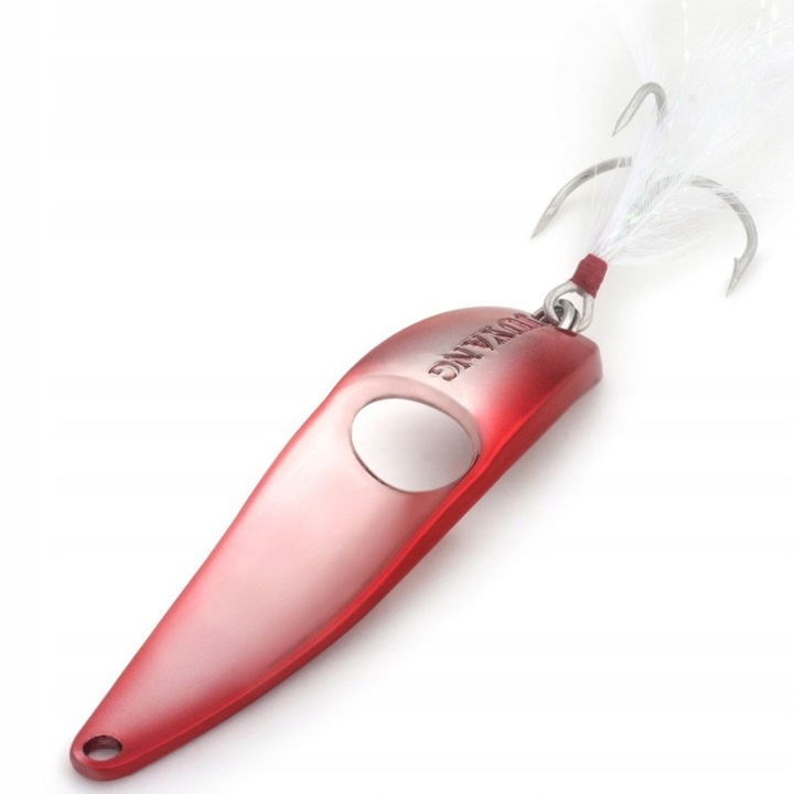 Pergető csali horgászathoz, 10 g, 6,2 cm, Fém, Piros