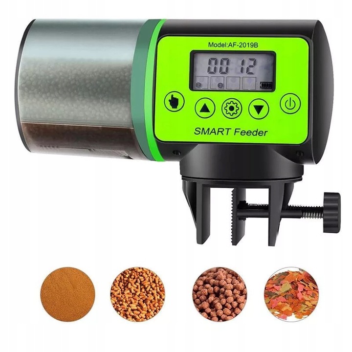 Hranitor automat pe baterii, LCD, 200 ml, 15x11 cm