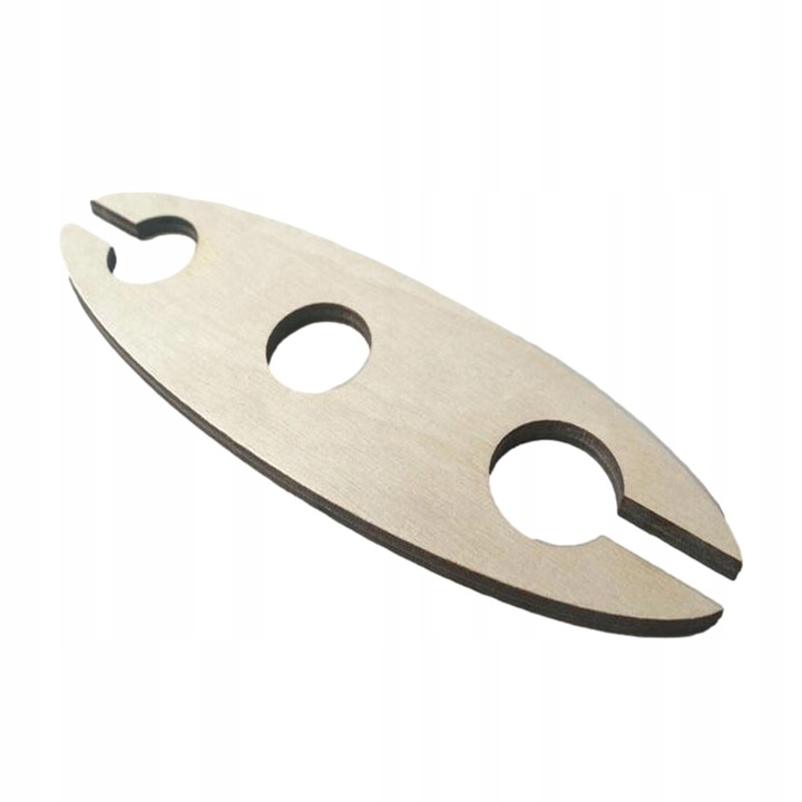 Suport cu maner pentru pahare, Lemn, 22x7 cm, 50 g