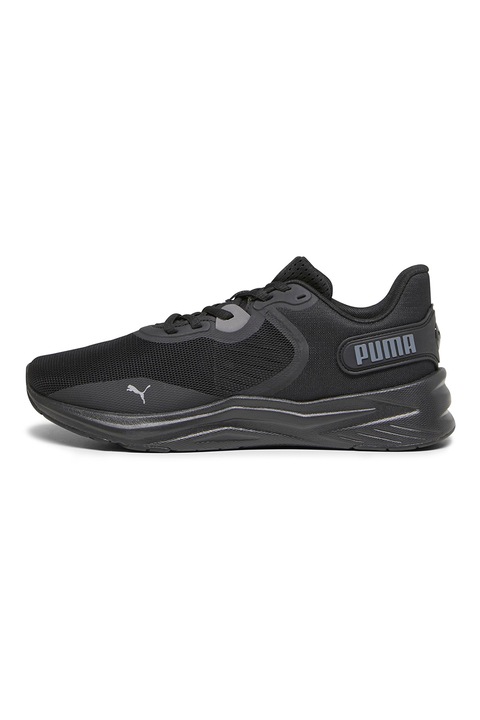 Puma, Pantofi cu logo pentru fitness Disperse XT 3, Gri inchis/Negru