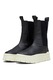 Puma, Ghete Chelsea de piele textile Mayze Stack, Negru, Alb murdar, 3