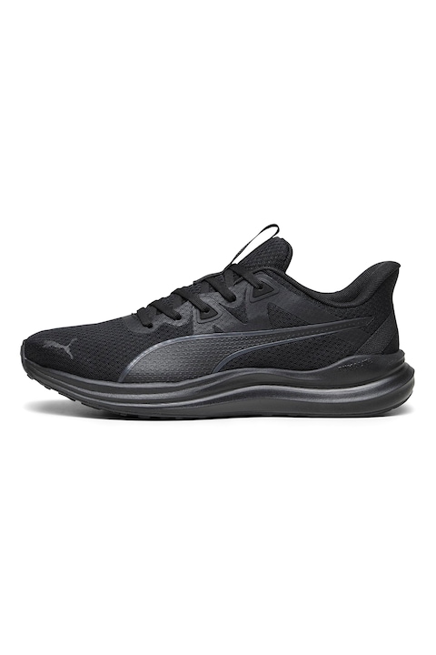 Puma, Pantofi cu garnituri sintetice pentru alergare Reflect Lite, Negru