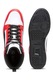 Puma, Rebound középmagas szárú műbőr sneaker, Piros/Fehér/Fekete