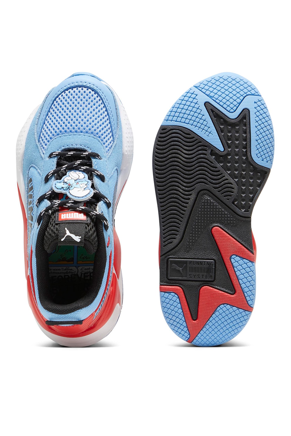 Puma, Pantofi sport RS-X The Smurfs, Rosu, Albastru, 28.5 EU - eMAG.ro