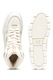 Puma, Pantofi sport flatform mid-high cu garnituri de piele Karmen Rebelle, Auriu, Alb murdar, 6.5