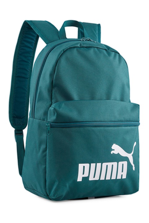 Puma, Rucsac cu imprimeu logo Phase - 22L, Verde, Alb
