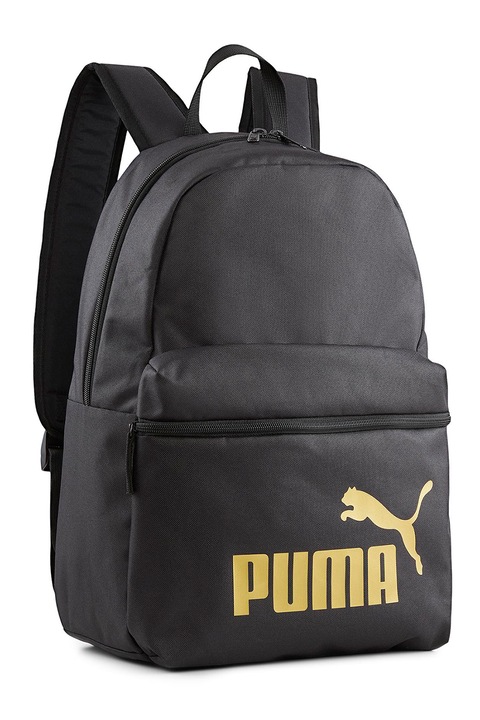 Puma, Rucsac cu imprimeu logo Phase - 22L, Auriu, Negru