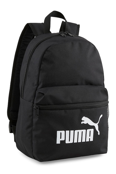 Puma, Rucsac cu model logo discret Phase -13L, Negru, Alb