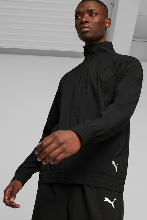 Puma, Тренировъчно яке с цип FIT, Черен