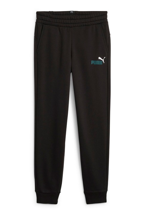 Puma, Спортен панталон Essentials със скосени джобове, Тъмнозелен/Черен