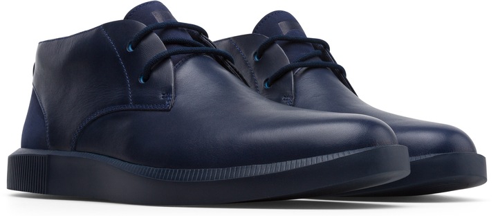 Camper, Ghete chukka din piele Bill 105, Albastru, 46