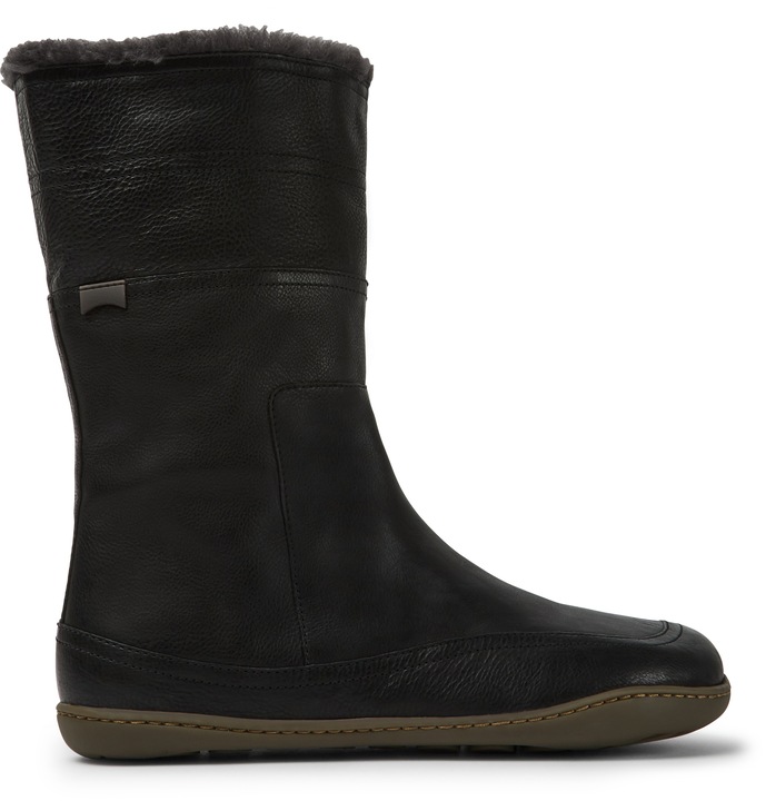 Camper, Cizme medii de piele Peu Cami 149, Negru
