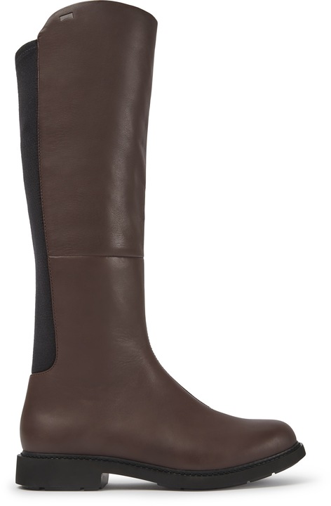 Camper, Cizme lungi de piele Neuman 331, Maro inchis