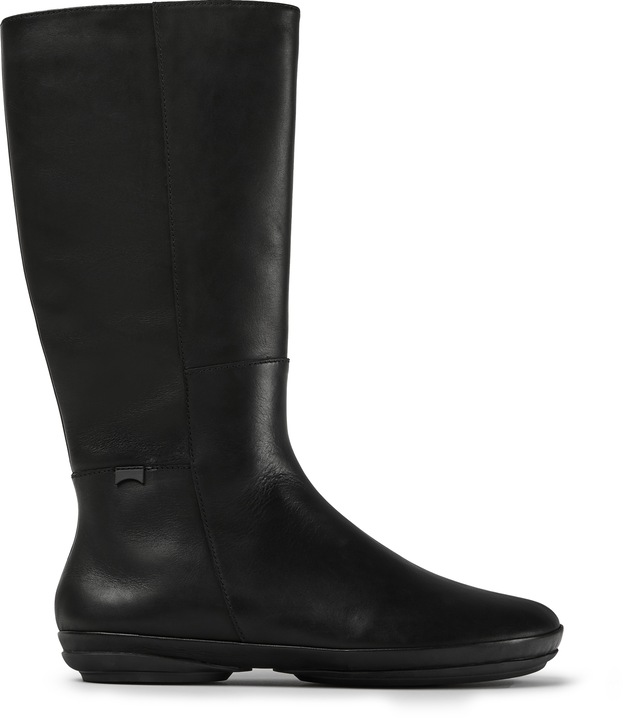 Camper, Cizme de piele, inalte pana la genunchi Right Nina 345, Negru