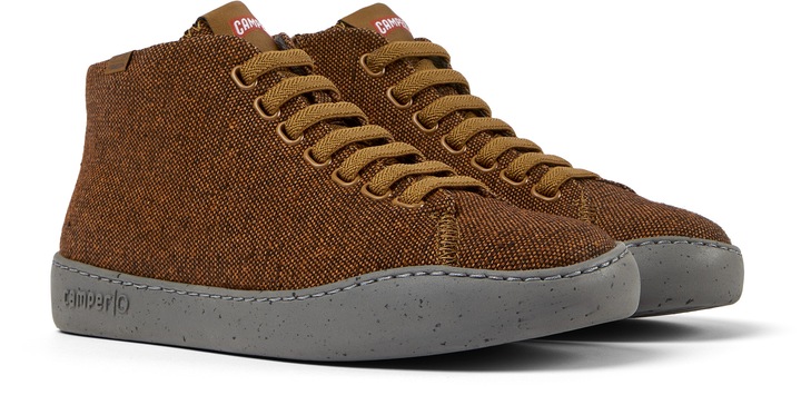 Camper, Pantofi sport mid-cut Peu Touring 341, Maro inchis, 39