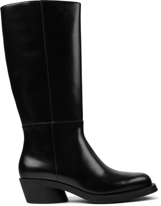 Camper, Cizme mid-calf de piele Bonnie 543, Negru