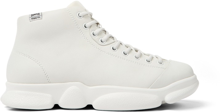 Camper, Pantofi sport mid-high de piele Karst 583, Alb