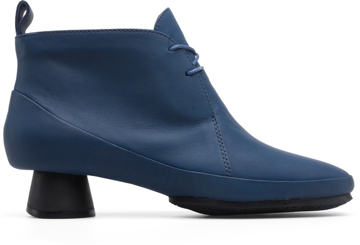 Camper, Botine de piele cu toc masiv Alright 825, Albastru