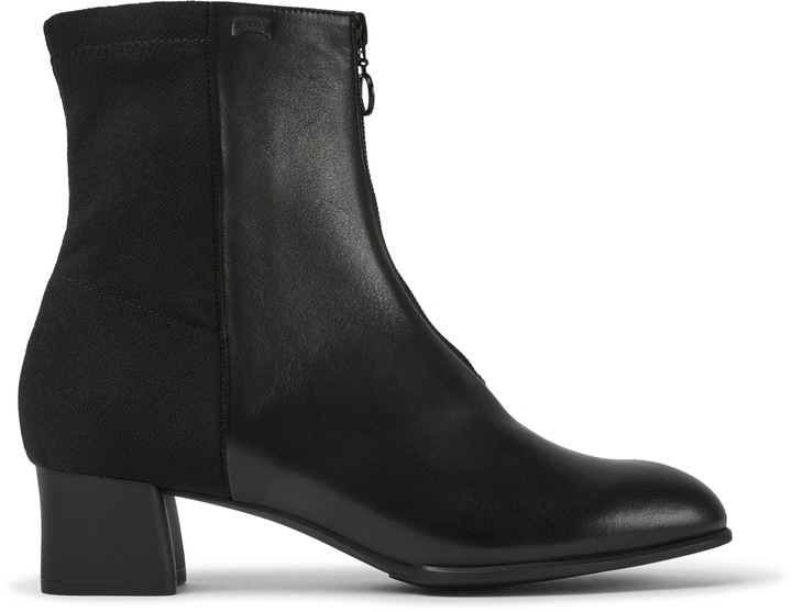 Camper, Botine de piele si material textil Katie 909, Negru