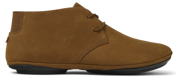 Camper, Ghete chukka de piele nabuc Right Nina 923, Maro inchis