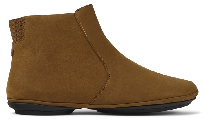 Camper, Ghete de piele nabuc Right Nina 927, Maro