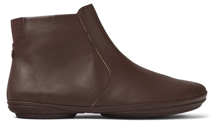 Camper, Ghete de piele Right Nina 929, Rosu/Maro taupe
