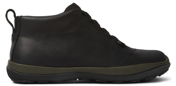 Camper, Pantofi sport impermeabili de piele Peu Pista GM 943, Negru/Verde masliniu