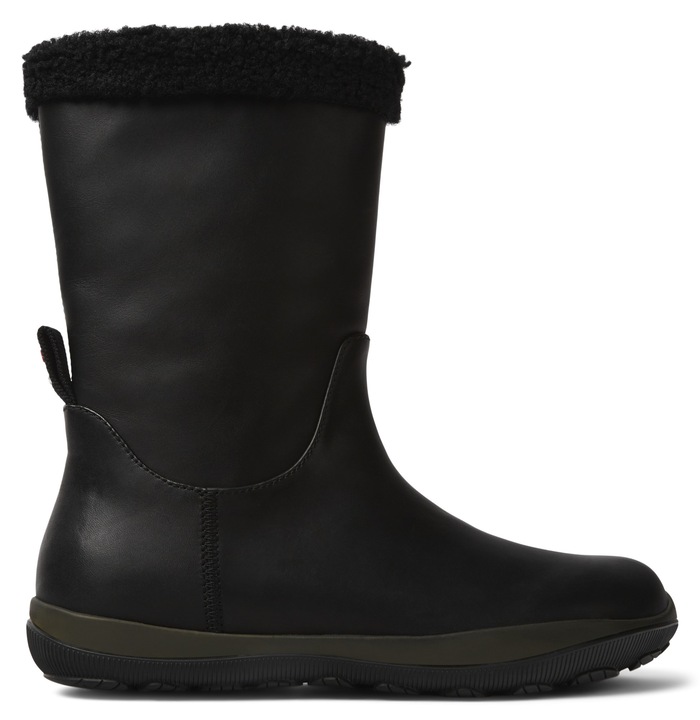 Camper, Cizme mid-calf de piele Peu Pista GM 961, Negru
