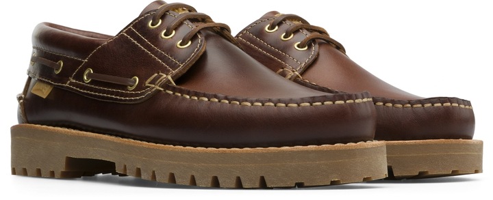 Camper, Pantofi boat din piele Nautico 1005, Maro, 45