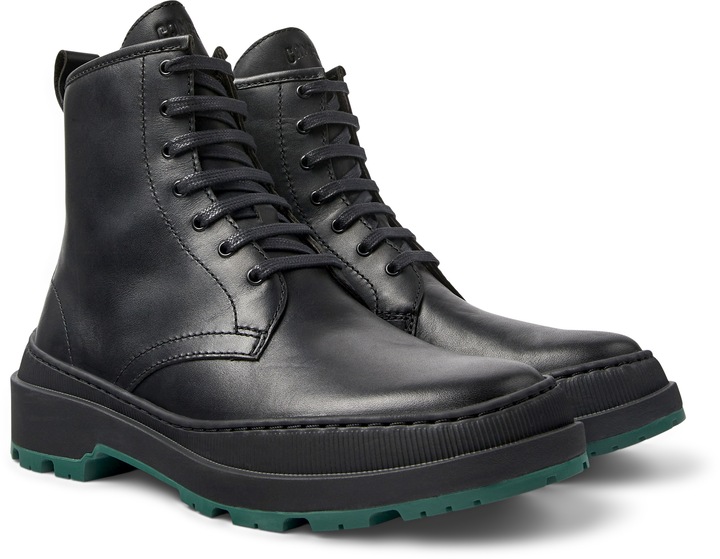Camper, Bocanci de piele Brutus Trek 1303, Negru