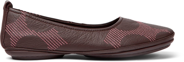 Camper, Кожени пантофки Right Nina Twins 1367, Розово, 38