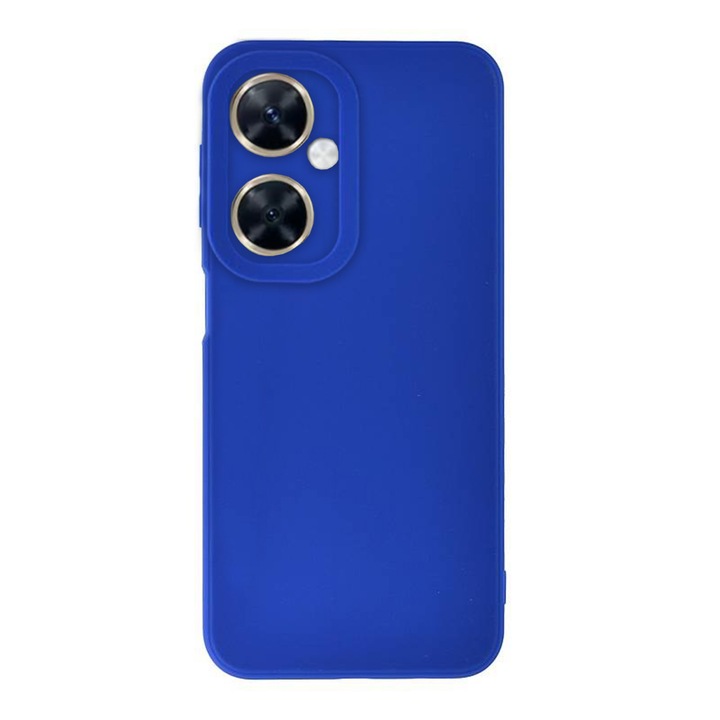 Силиконов калъф, съвместим с Huawei Nova 11i, Soft Matt, Camera Protection, Blue
