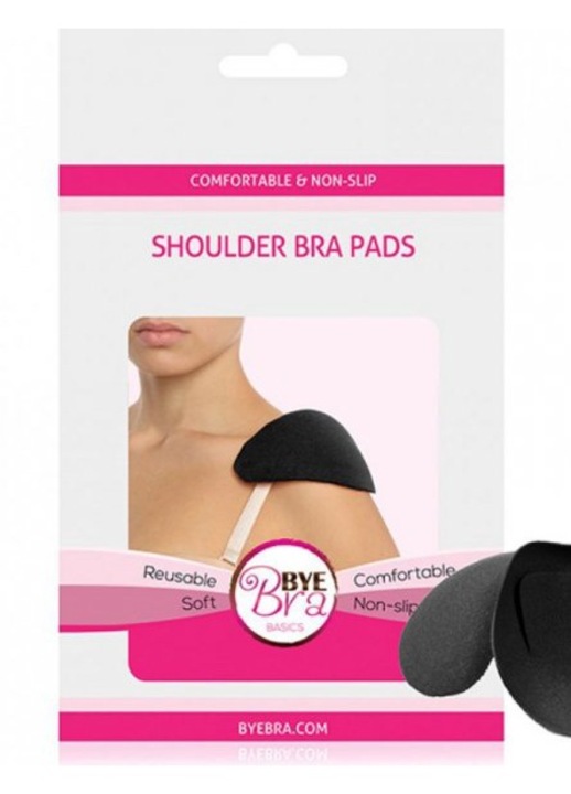 Válltömés, Bye Bra, poliuretán, fekete, One-Size INTL