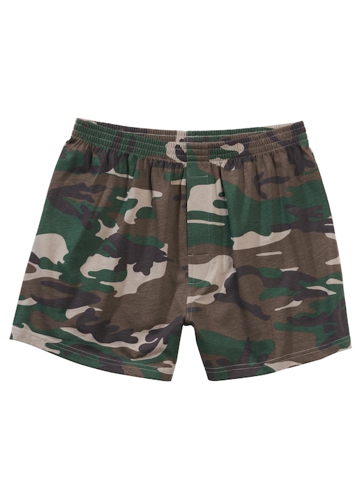 Lenjerie intima barbati, Brandit, Bumbac, Verde camuflaj, Camuflaj