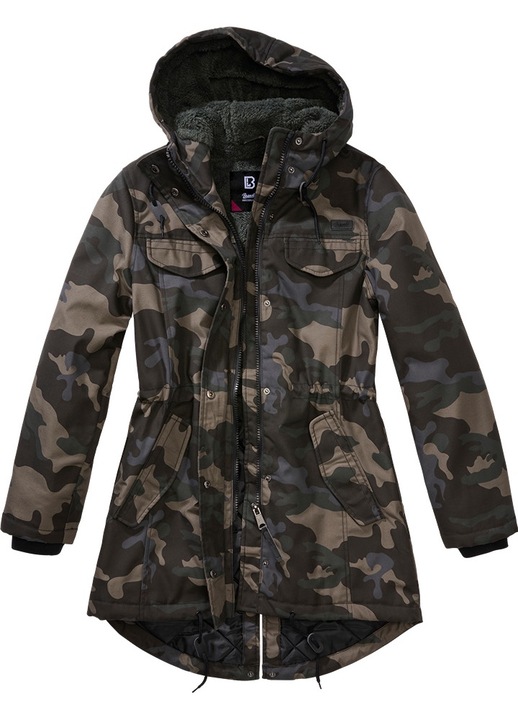 Jacheta pentru femei, Brandit, Poliester, Negru/Bej, Masura 5XL