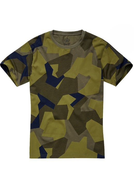 Тениска Brandit, Камуфлаж, Зелен/Черен