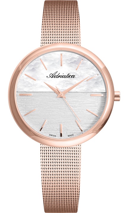 Дамски часовник Adriatica A3525.9117Q, Adriatica, стомана, кварц, злато