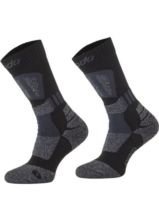 Sosete de trekking barbati, Comodo, Lana, Gri inchis, 43-46 EU