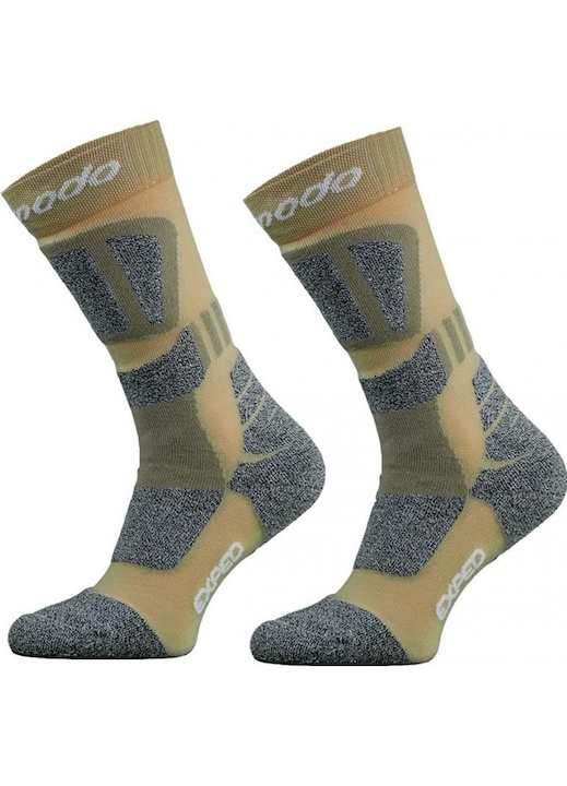 Sosete sport, Unisex, Comodo, Kaki/Gri, 35-38 EU