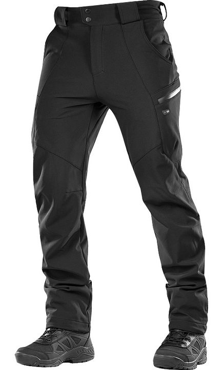 Férfi nadrág, M-Tac Soft Shell, Szintetikus, Fekete, Fekete