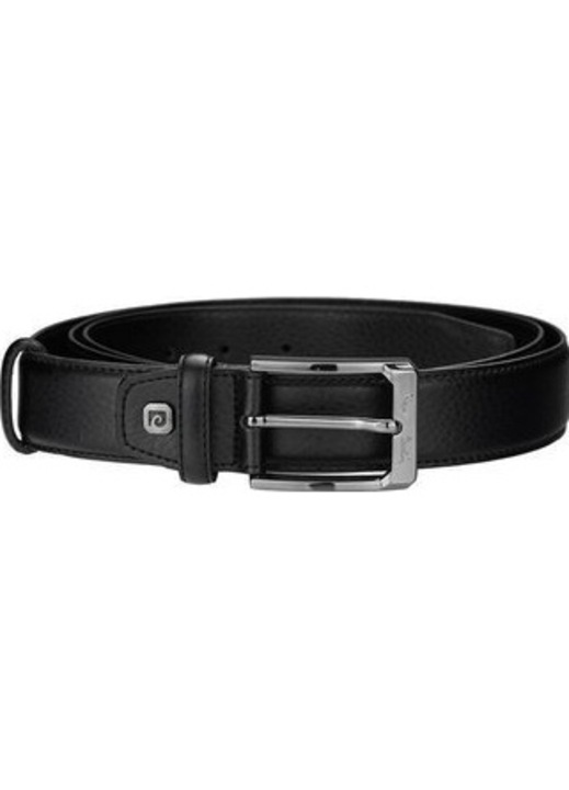 Curea barbati, Pierre Cardin, Piele naturala, Negru, Negru, 115