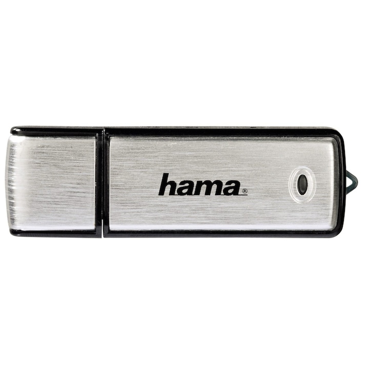 Memorie USB Hama Fancy 16GB, USB 2.0, Argintiu/Negru