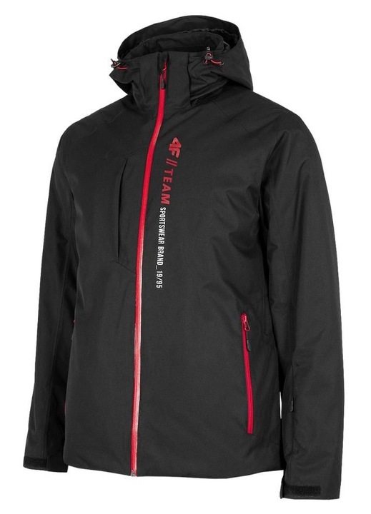 Jacheta de ski pentru barbati, 4F, Poliester, Negru, Negru, L