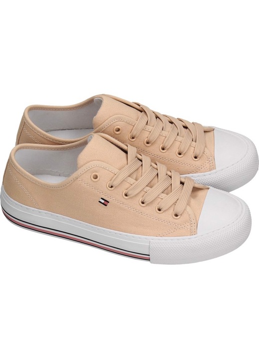 Tenisi dama, Tommy Hilfiger, Textil/Bumbac, Bej, 36 EU